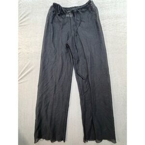 Vintage‎ Southern Comfort Apparel Mesh See Through Women Pants Black Small